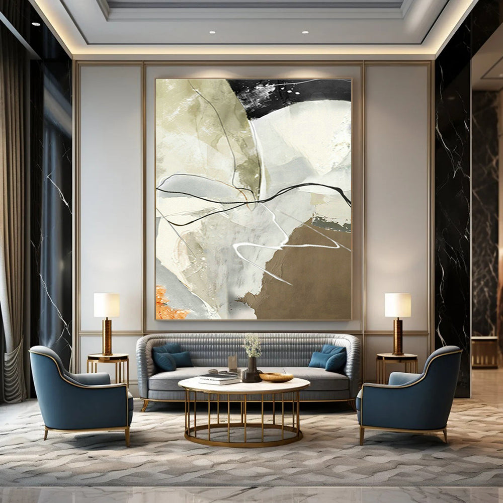 Line - Interwoven Abstract Art for Modern Office & Art Gallery DLZ1232