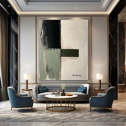 Minimalist Geometric Abstract Art for Office & Living Room STSC730