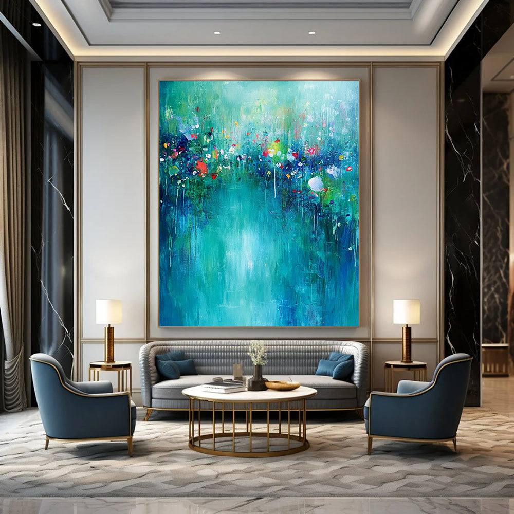Dreamy Floral Riverbank for Romantic Garden Party Space & Feminine Home Office STSC274