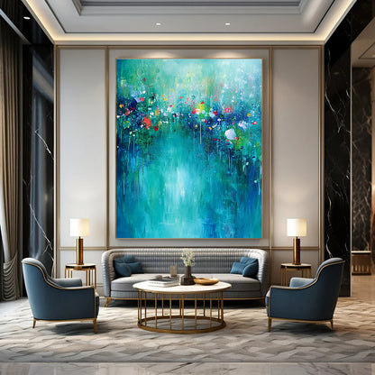 Dreamy Floral Riverbank for Romantic Garden Party Space & Feminine Home Office STSC274