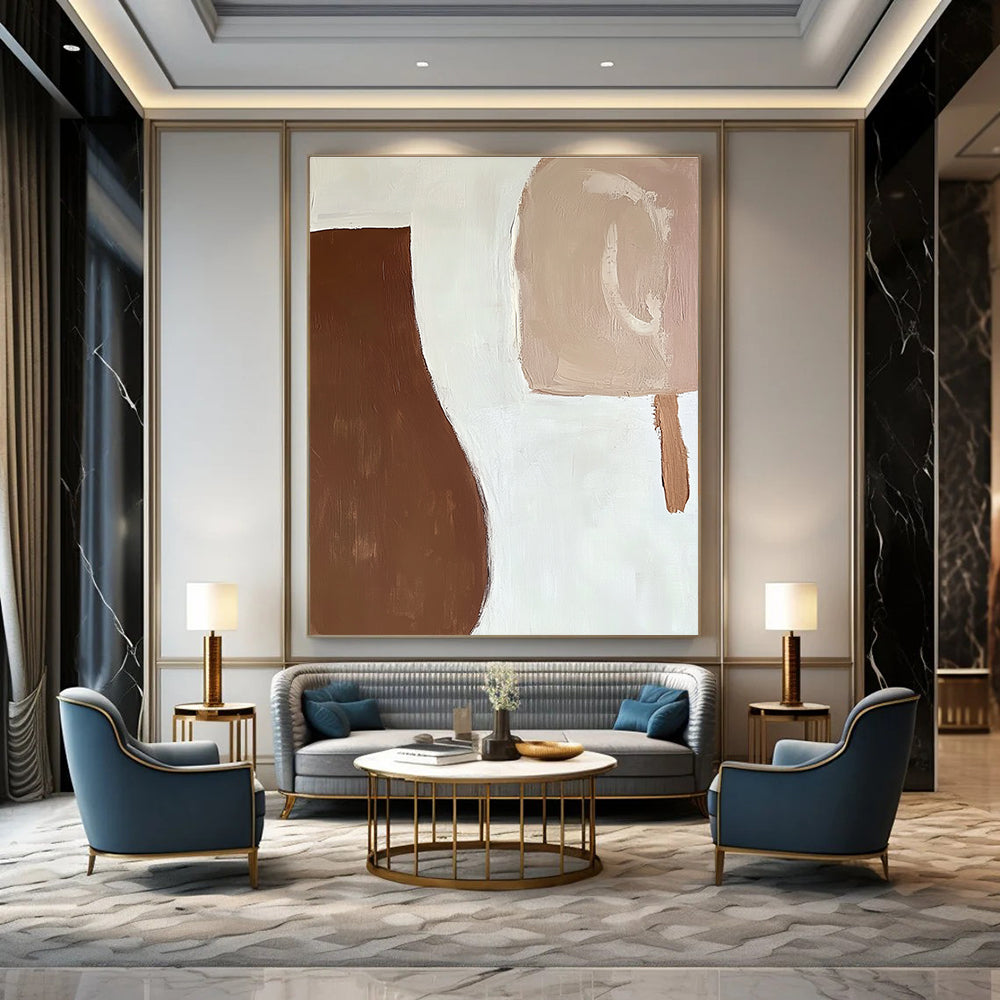 Minimalist Browns Art for Hallway & Guest Room STSC694