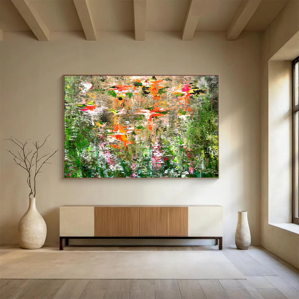 Colorful Flower Field Art for Countryside Bed - and - Breakfast Common Areas DLZ3306