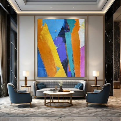 Colorful Geometric Abstract Art for Modern Living Room & Creative Office DLZ1350