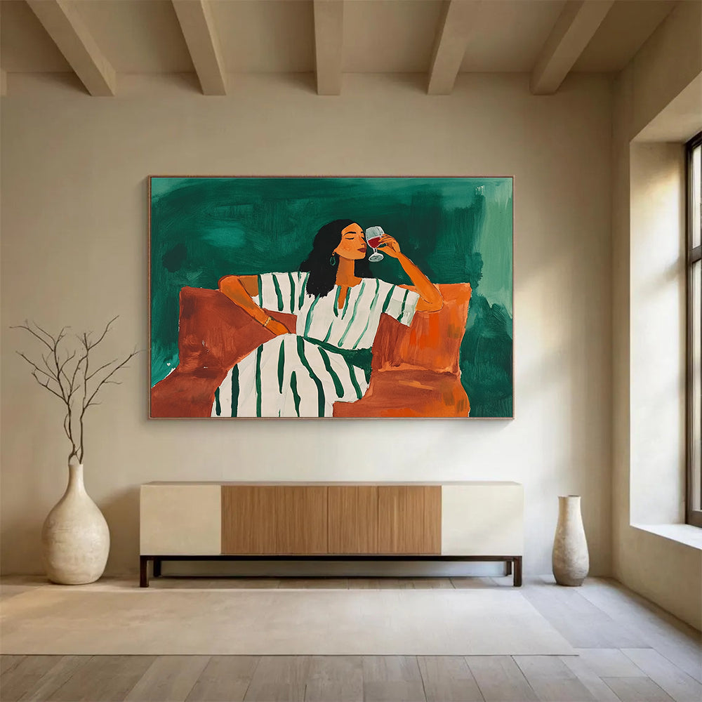 Stylish Figurative Art for Dining Room & Boutique Hotel Bar SC585