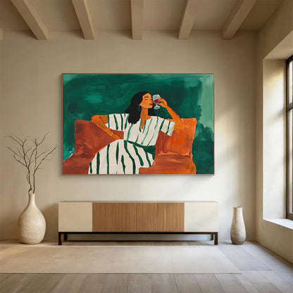 Stylish Figurative Art for Dining Room & Boutique Hotel Bar SC585