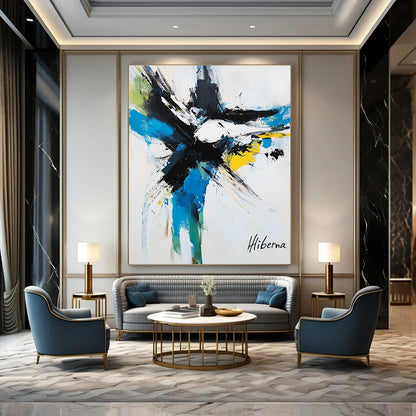 Colorful Abstract "Hiberna" Art for Creative Studio & Art Gallery STSC1097