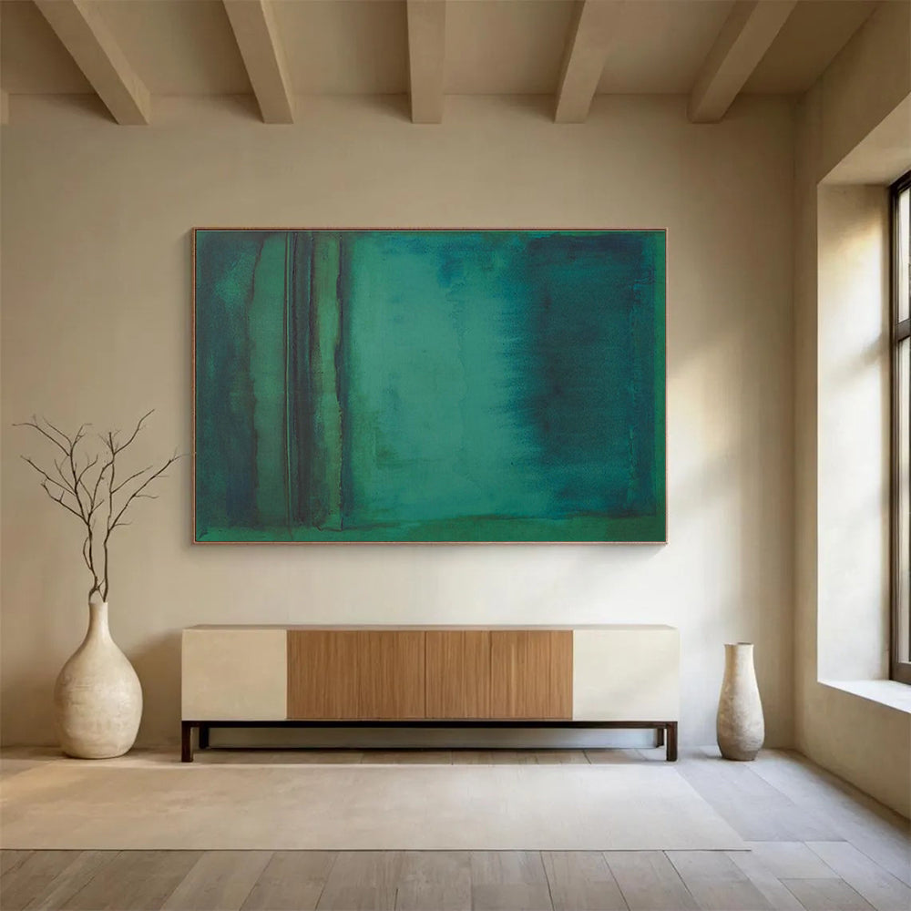 Blue - Green Gradient Abstract for Spa Relaxation Room DLZ2999