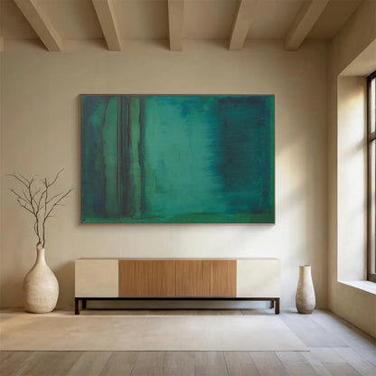 Blue - Green Gradient Abstract for Spa Relaxation Room DLZ2999