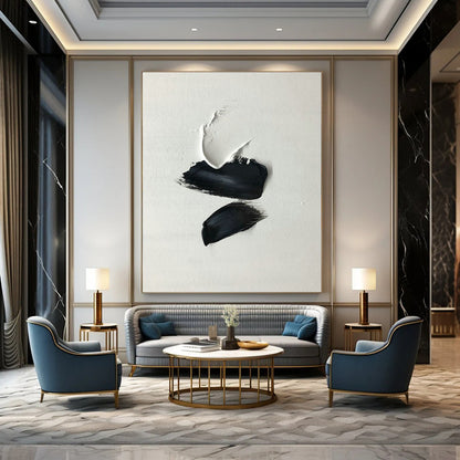 Black - White Abstract Form Art for Artistic Boutique & Creative Agency DLZ2366