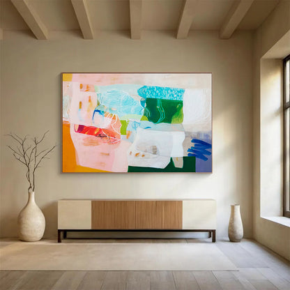 Colorful Geometric Abstract Art for Creative Workspaces DLZ2438