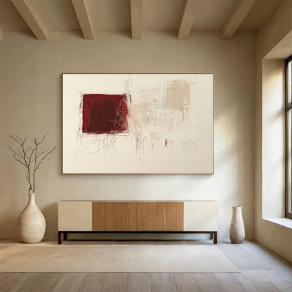 Expressive Abstract Art for Industrial Loft & Creative Workshop SC552