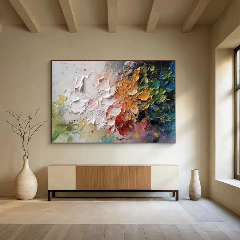 Impasto Flower Bouquet Art for Romantic Wedding Venues DLZ3084