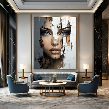 Fragmented Portrait for Modern Art Gallery & Edgy Urban Loft STSC902
