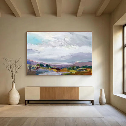Colorful Pastoral Landscape Art for Charming Dining Room DLZ2826