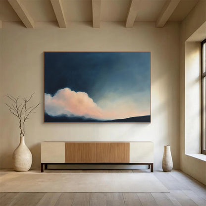 Serene Cloud at Dusk Art for Bedroom Night Area & Meditation Space SC408