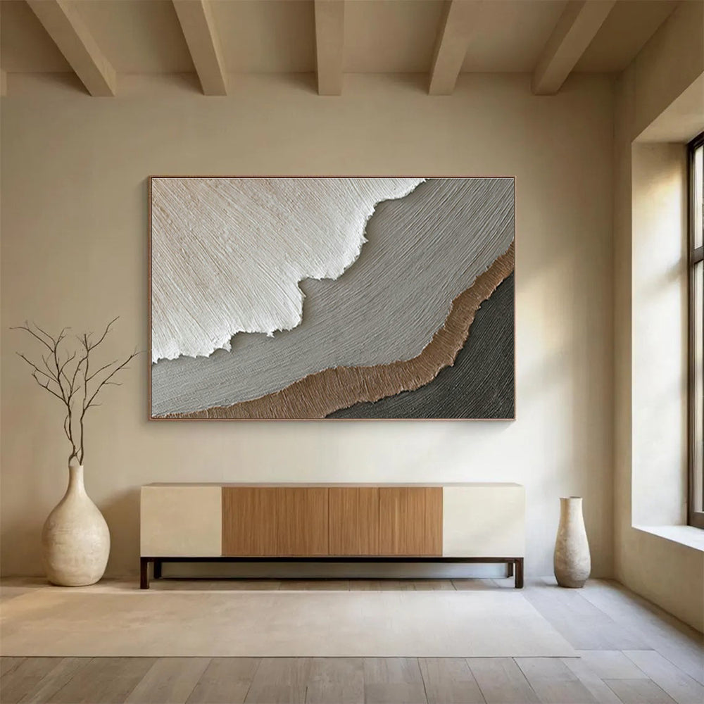 Layered Texture Abstract Art for Contemporary Office Reception Areas DLZ2635