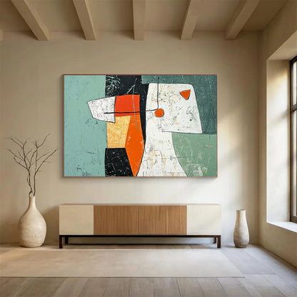 Abstract Geometric Forms Art for Industrial - Chic Loft & Avant - Garde Home SC198