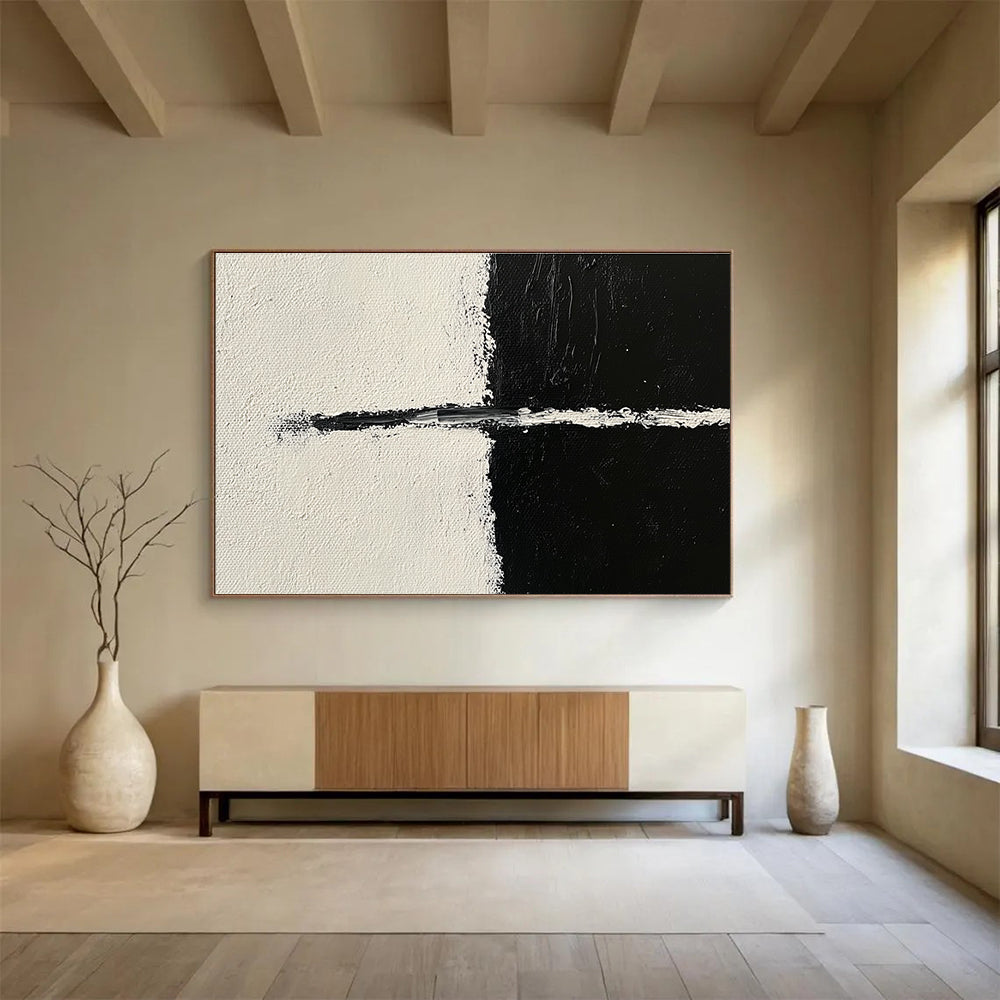 Minimalist Black & White Art for Contemporary Office & Scandinavian - Style Bedroom SC141