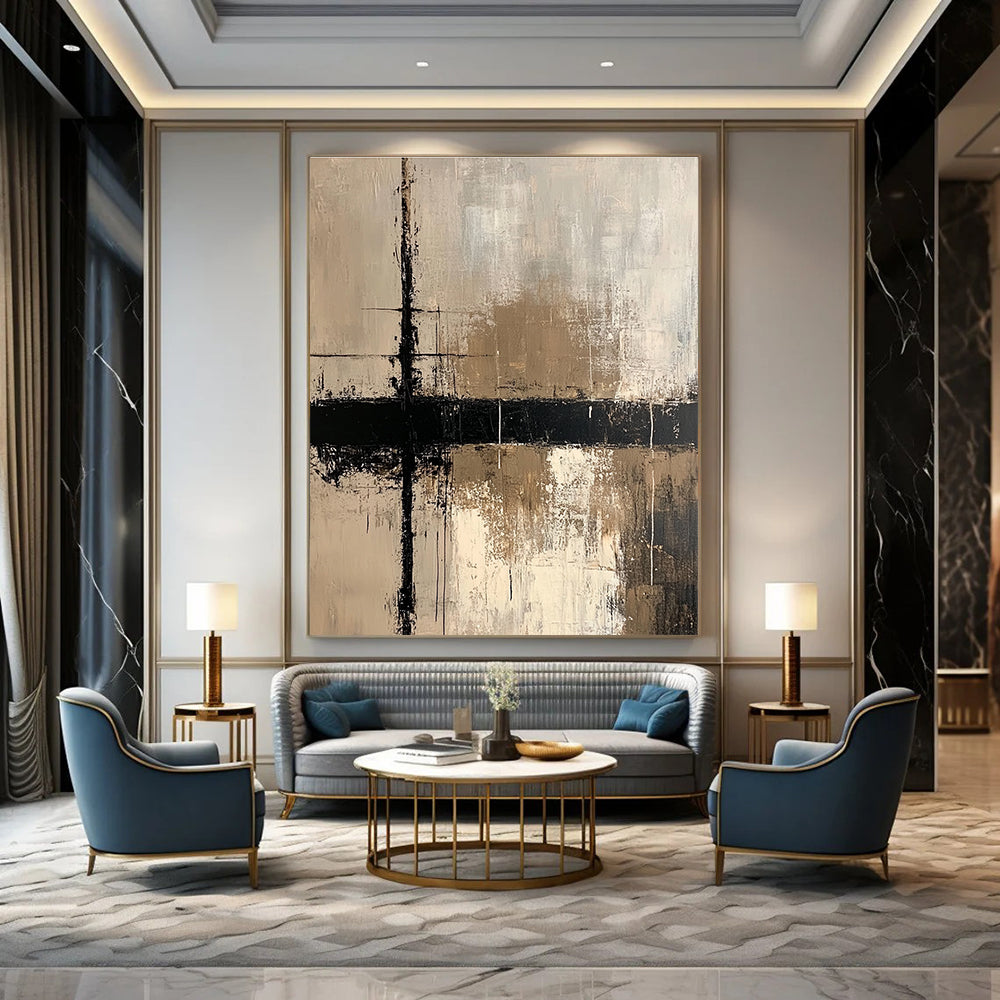 Textured Neutral Abstract for Creative Studio & Rustic - Modern Home STSC437