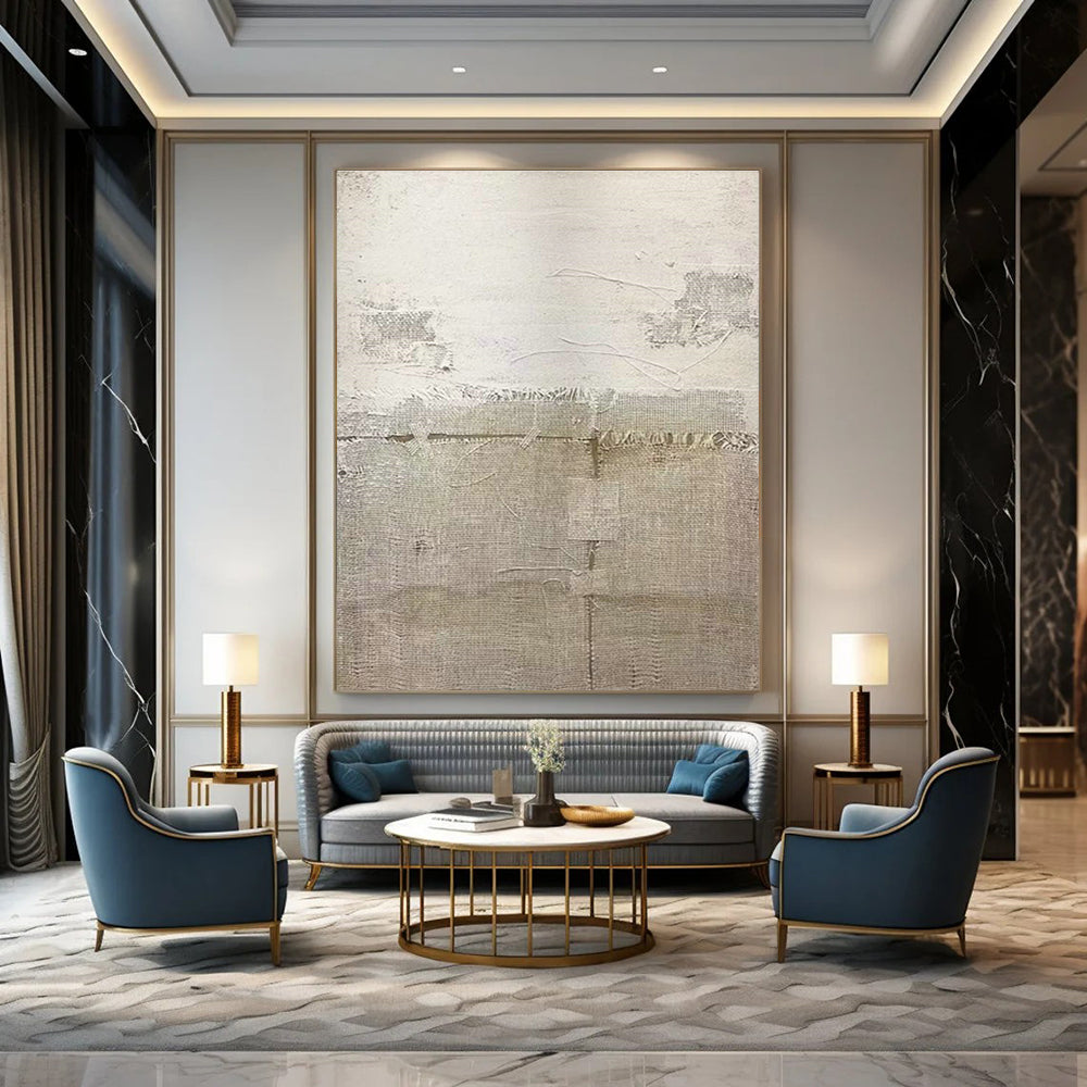 Beige Collage Art for Bohemian Home Living Room Galleries DLZ0196