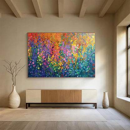 Color - Drenched Abstract Mosaic Art for Whimsical Kids’ Playrooms DLZ3086