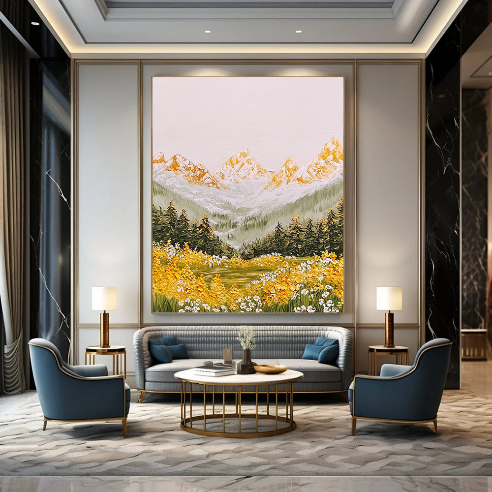 Mountain Meadow Art for Rustic Country House & Nature - Lover’s Home Office STSC1441