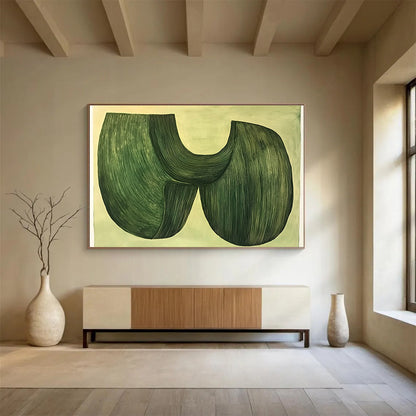 Nature - Inspired Abstract Art for Botanic Garden Café & Eco - Friendly Home SC614