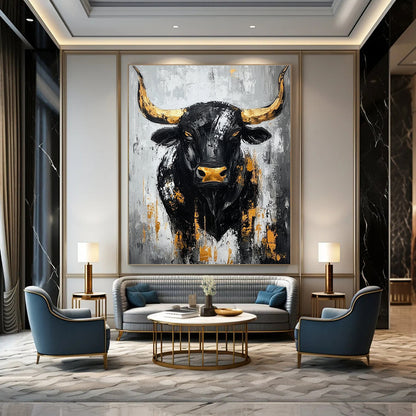 Powerful Animal Art for Steakhouse & Luxury Man Cave STSC027