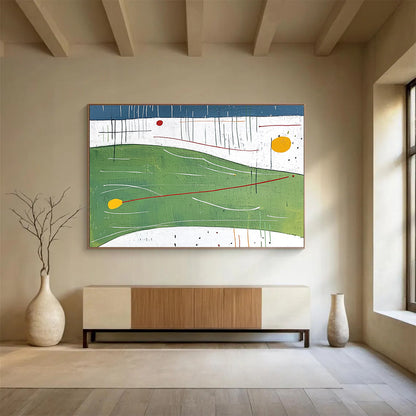 Colorful Minimalist Landscape Art for Scandinavian - Style Home & Art - Loving Café SC176