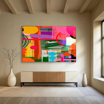 Colorful Geometric Abstract for Creative Playrooms DLZ2466