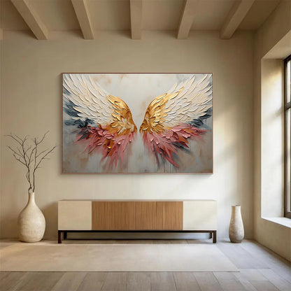 3D Wing Relief Art for Bohemian - Style Café Photo Spots DLZ3247
