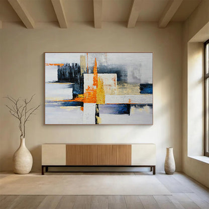 Geometric Color - Block Abstract Art for Modern Office Break Rooms DLZ2604