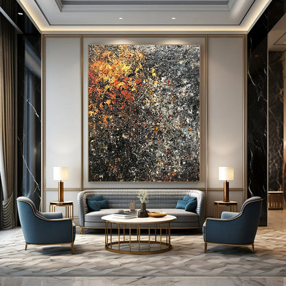 Textured Autumn Abstract for Rustic Cabin & Cozy Library STSC625