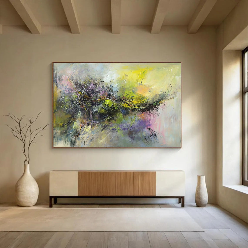 Colorful Abstract Fusion Art for Bohemian - Style Home & Creative Art Space SC305