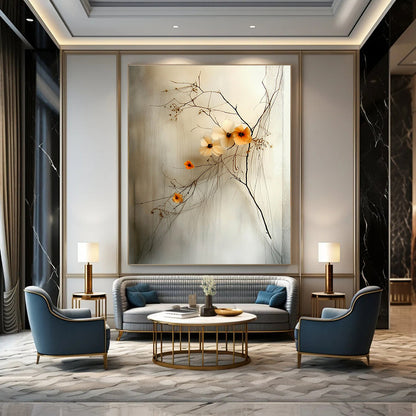 Delicate Dried Flower Arrangement for Minimalist Spa & Rustic Home Decor STSC856