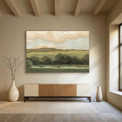Pastoral Landscape Oil Painting for Country - Style Dining Room DLZ2809