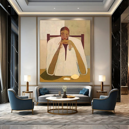 Figure Sitting Pose Art for Living Room & Bedroom DLZ0430