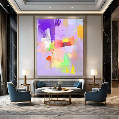 Pastel Abstract Shapes for Bohemian - Style Bedroom & Calming Meditation Space STSC545