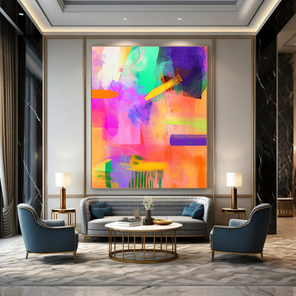 Vibrant Abstract Color Burst for Creative Studio & Modern Café STSC551
