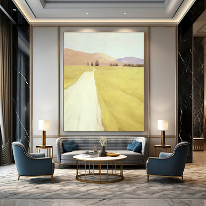 Pastel Country Road Art for Rustic Farmhouse & Nature - Lover’s Study DLZ1422