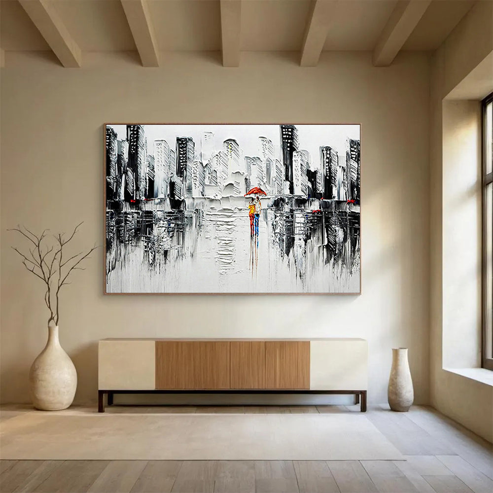 Cityscape Lover’s Art for Modern Loft Apartment Balcony Nooks DLZ3279