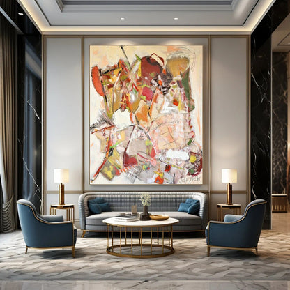 Colorful Collage Abstract Art for Creative Studio & Art - Centric Café DLZ2080