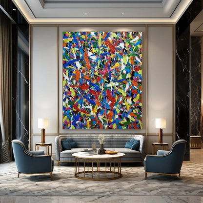 Colorful Splatter Abstract Art for Children’s Playroom & Art - Themed Nursery DLZ1789