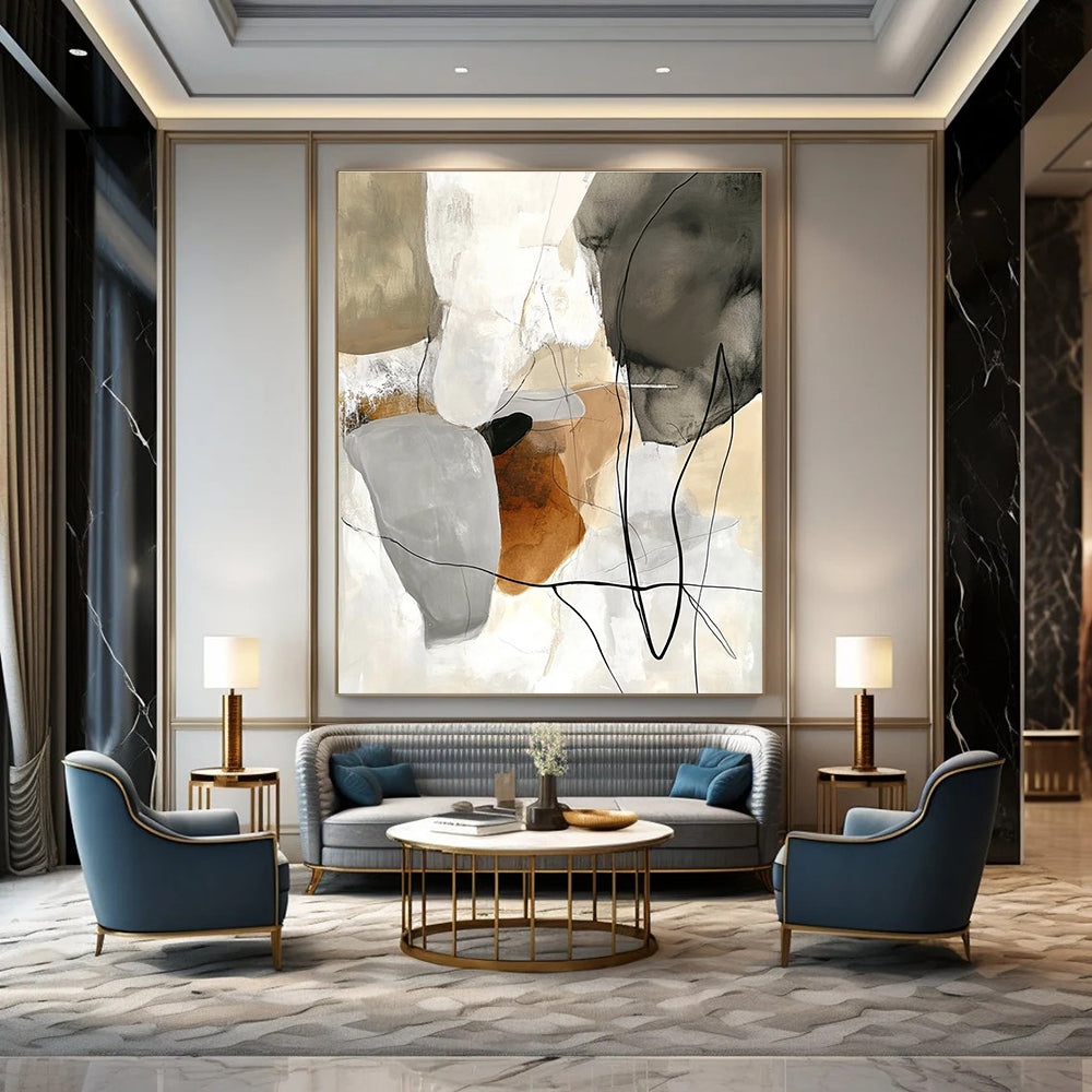 Abstract with Black Lines for Creative Agency & Modern Art Studio STSC798