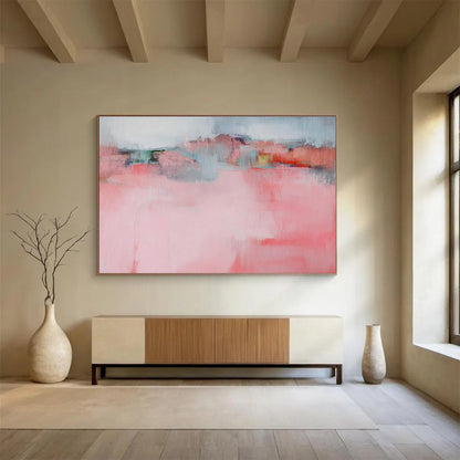 Pink - Tone Abstract Ambiance Art for Cozy Girls’ Lounge DLZ2871