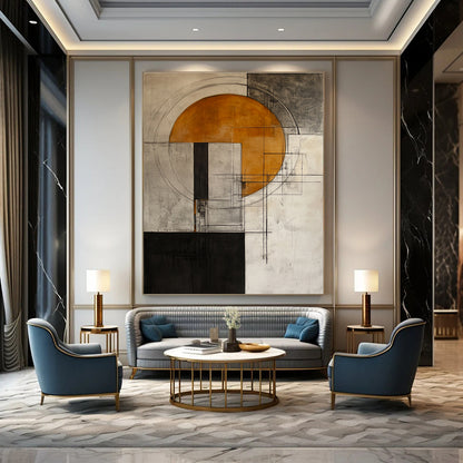 Geometric Abstract Art for Studio & Hallway STSC661