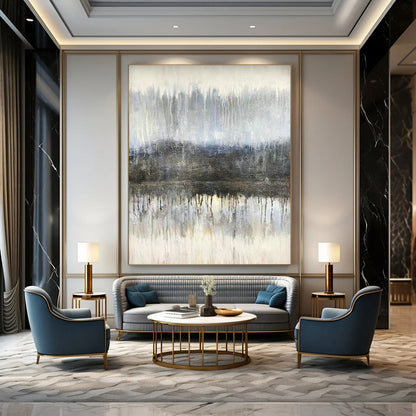 Misty Forest Reflection for Nature - Themed Spa & Rustic Cabin Living Room DLZ0883