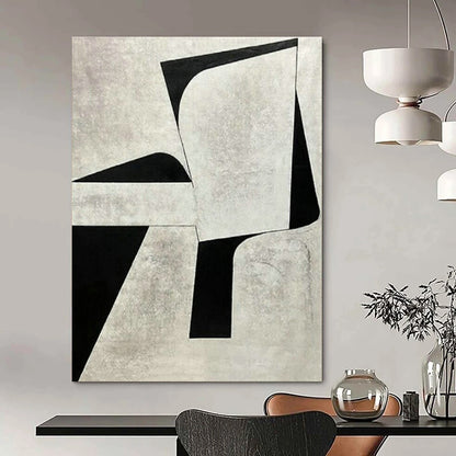 Monochrome Geometric Art for Minimalist Law Office & Modern Art Library DLZ1516