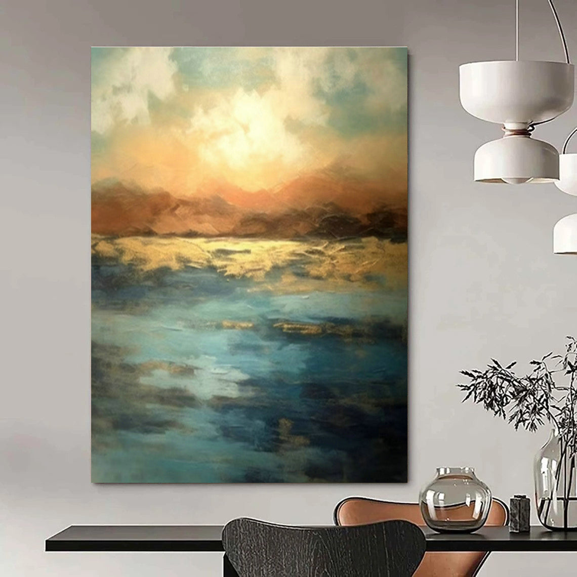 Seaside - Inspired Abstract Art for Coastal Home & Nautical Art Museum DLZ1925