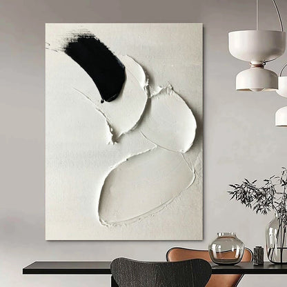 Black - White Textured Art for Monochrome Café & Modern Art Exhibition DLZ2365